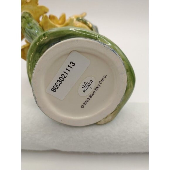 Vintage Blue Sky Clayworks Sunflower and Ladybug Watering Can by Heather Goldmin - Picture 4 of 5